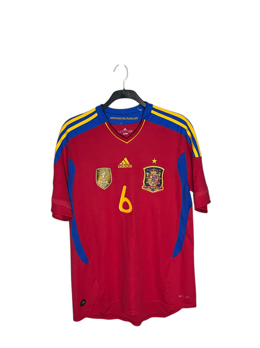 Spain 2010 Iniesta World Cup Jersey Adidas Home Vintage