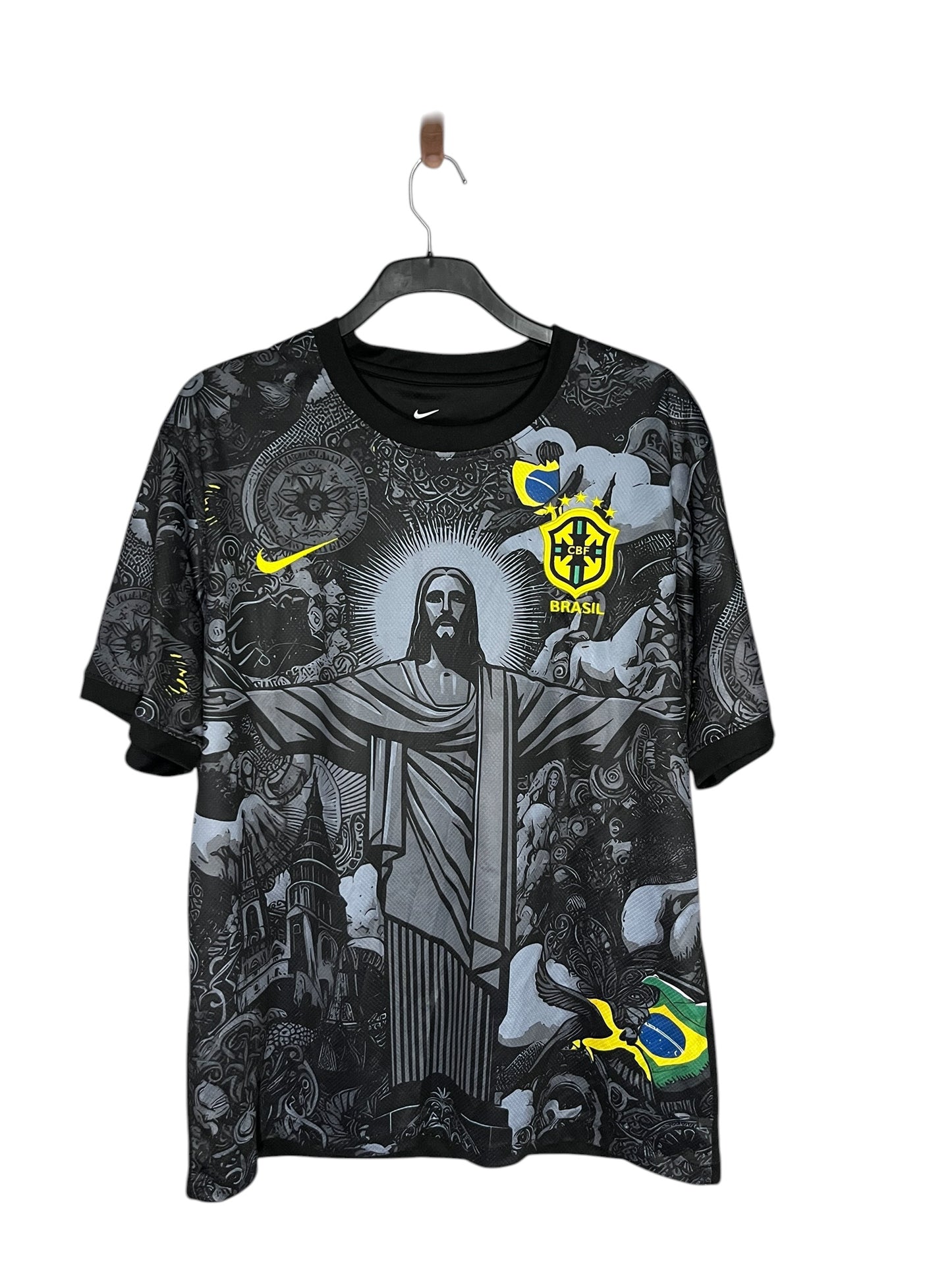 Brazil Neymar Jr “Jesus” Black Edition 2025–26 Jersey