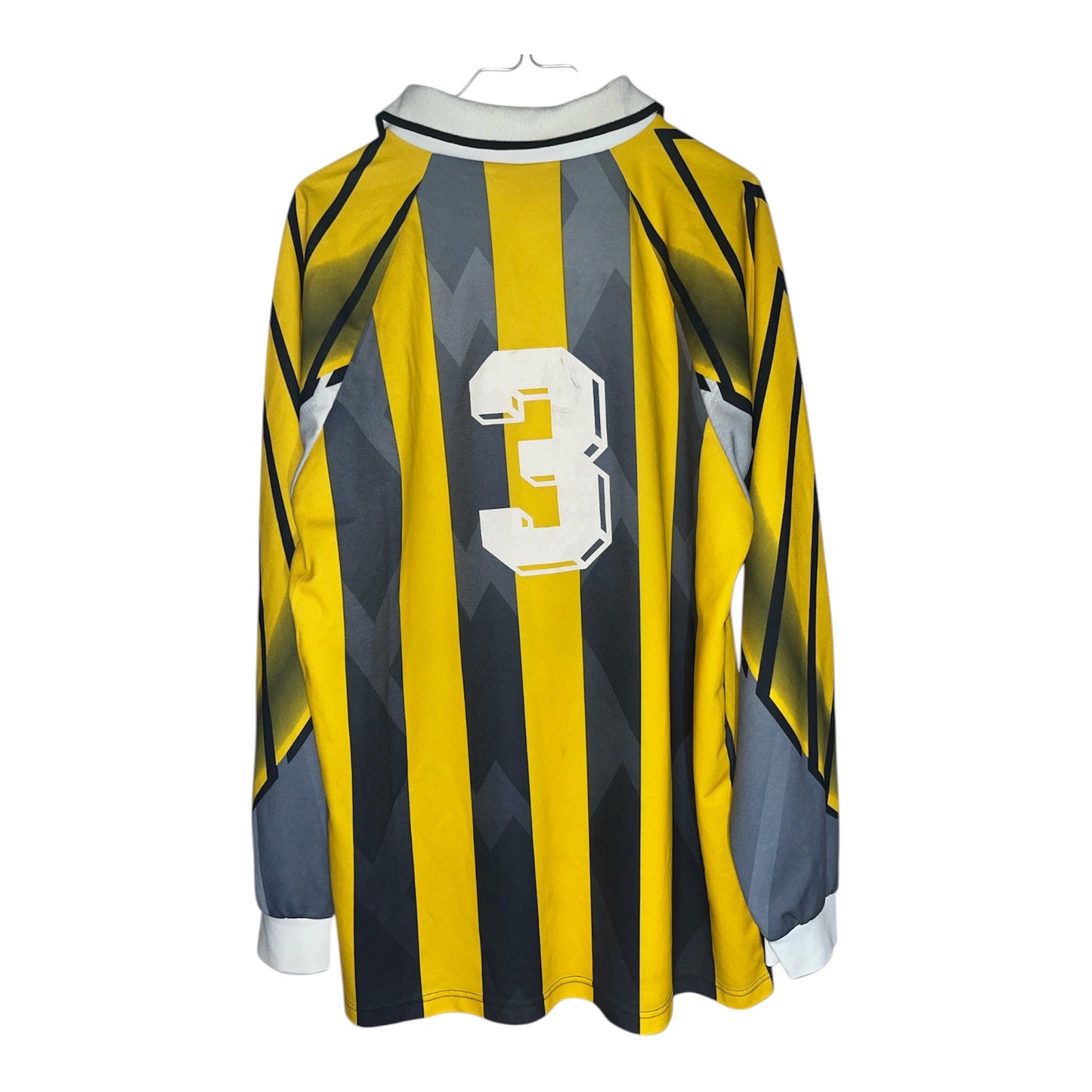 Lotto Vintage Football Shirt 1990s – Amarillo/Gris #3 Manga Larga